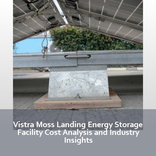 Vistra Moss Landing Energy Storage Facility Cost Analysis and Industry Insights